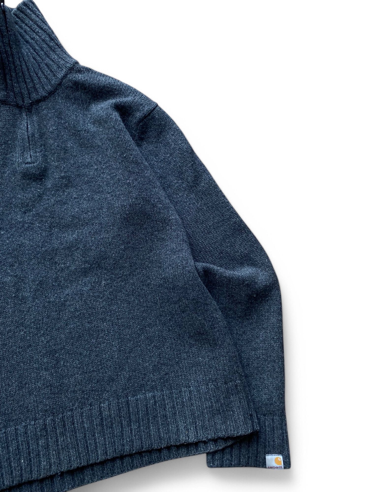 Carhartt × Vintage Vintage Carhartt Zip Sweater Wool 1/3 Size US L / EU 52-54 / 3 - 3 Thumbnail