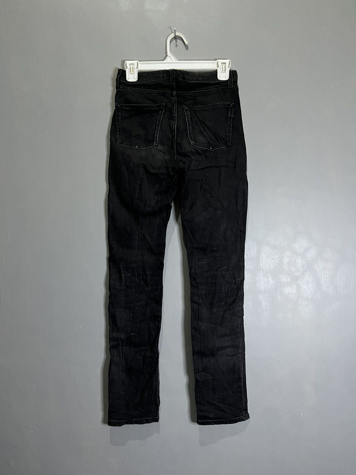 Saint Laurent Paris Black Raw Skinny Jeans Size 24" / US 00 / IT 34 - 4 Thumbnail