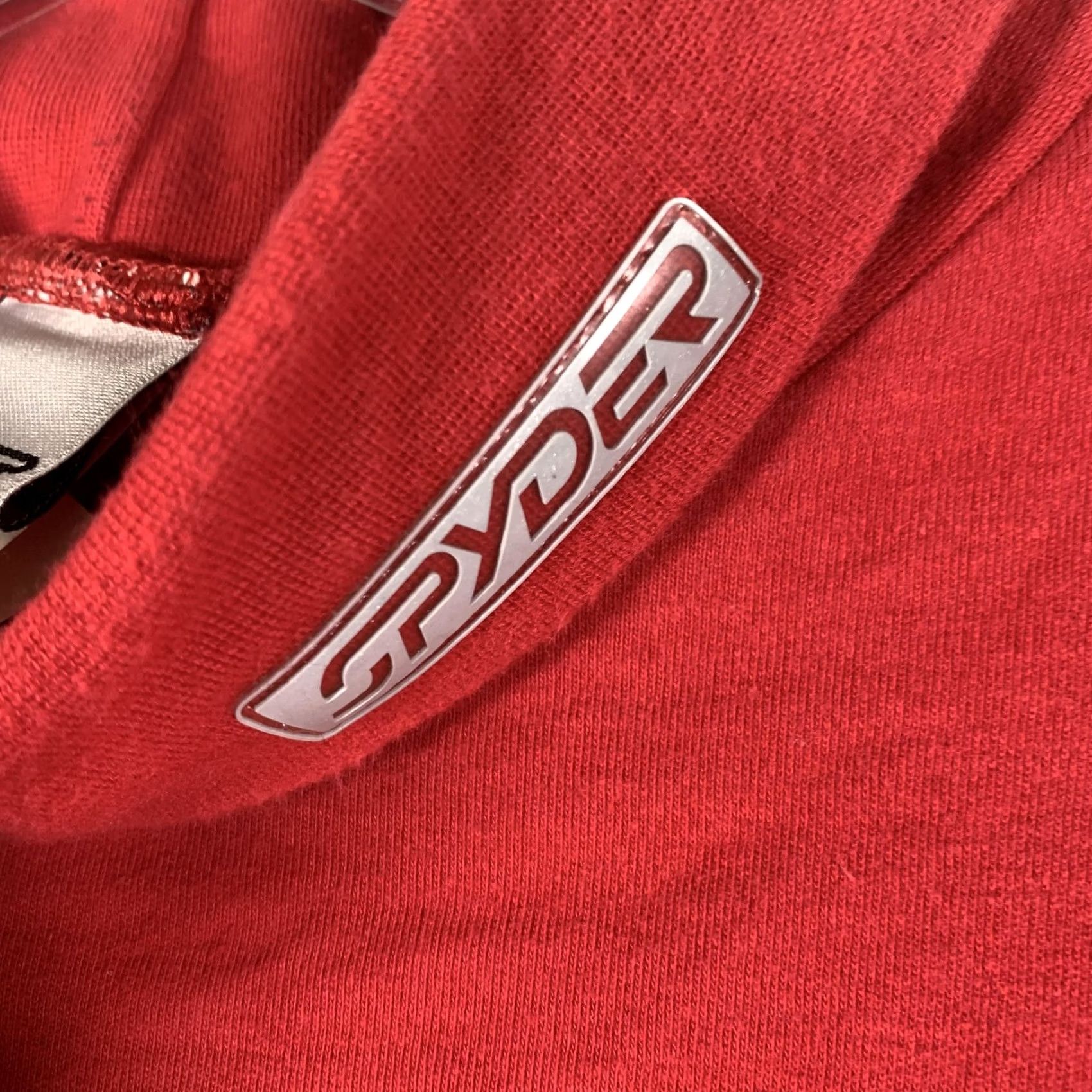 Spyder Spyder Shirt Mens L Red Mock Neck Long Sleeve Stripe Logo Stretch Athletic Size US L / EU 52-54 / 3 - 4 Thumbnail