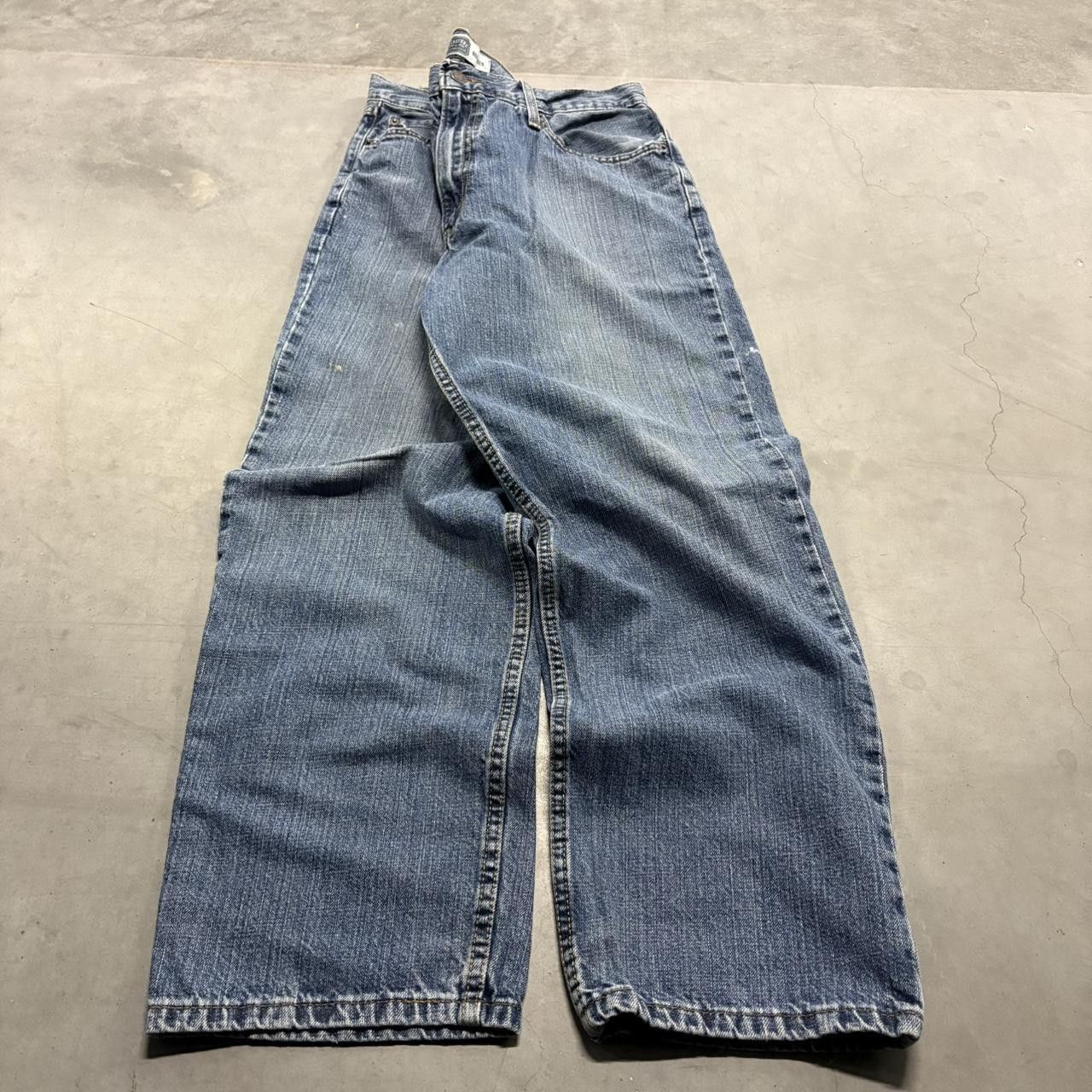 Levi's Crazy Vintage Y2K/2000s Baggy Levis Medium Blue Wash Denim Jeans! Size US 34 / EU 50 - 3 Thumbnail