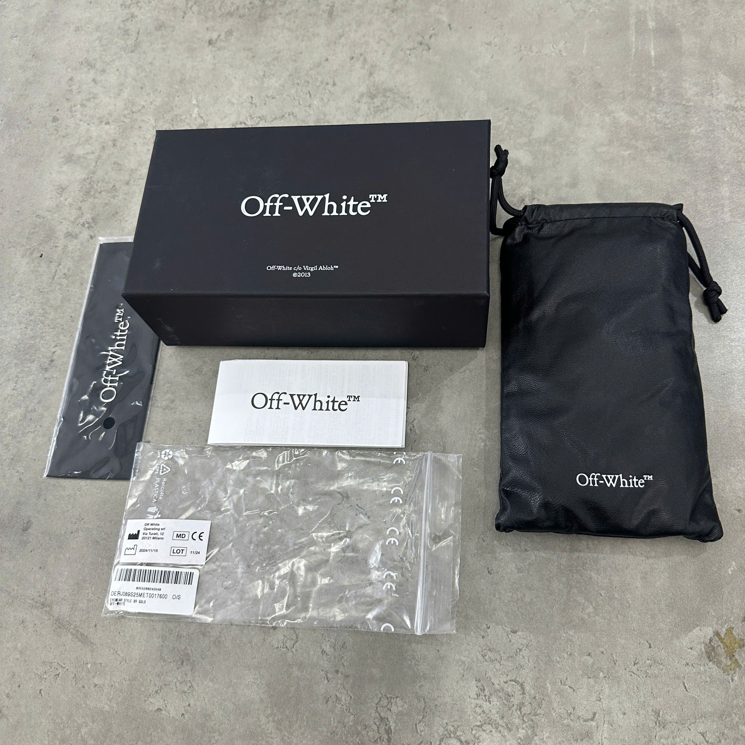 Off-White OFF WHITE Style 89 Sunglasses GOLD Size ONE SIZE - 7 Thumbnail