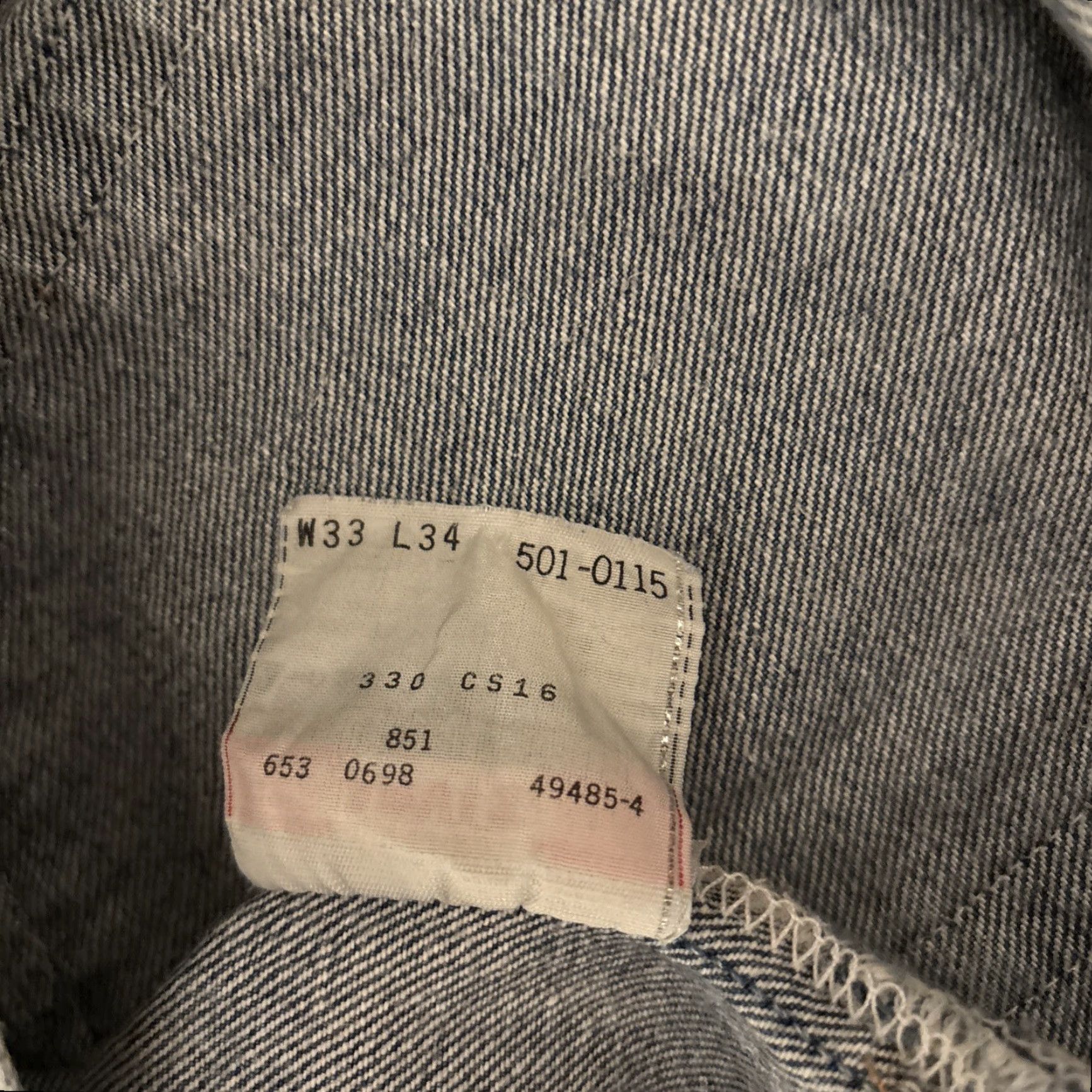 Levi's VINTAGE Levi's 501 Jeans Men 33x34 Straight Button Fly Dark Wash 90s Mens Size US 33 - 6 Thumbnail