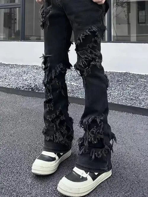 Japanese Brand × Jean Street style ripped TO style bootcut jeans Size US 32 / EU 48 - 1 Thumbnail