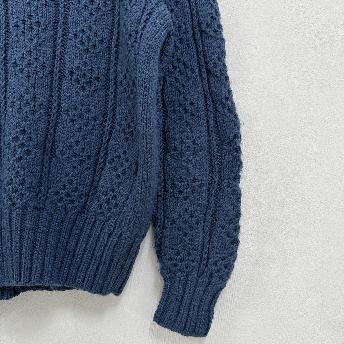 Aran Isles Knitwear × Japanese Brand × Vintage Vintage Japanese Japan Knitwear Diamond Sweater Jumper Size US L / EU 52-54 / 3 - 9 Thumbnail