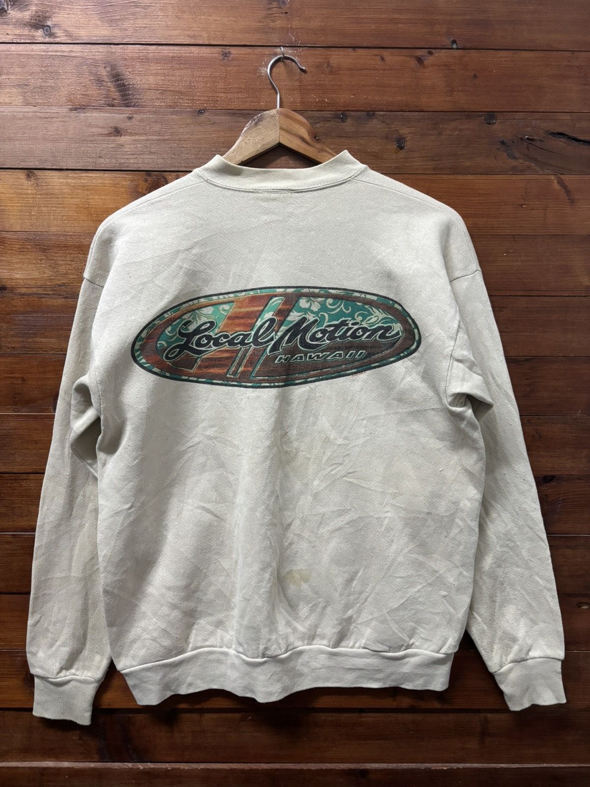 Vintage Vintage 90s local motion sweatshirt Size US M / EU 48-50 / 2 - 1 Thumbnail