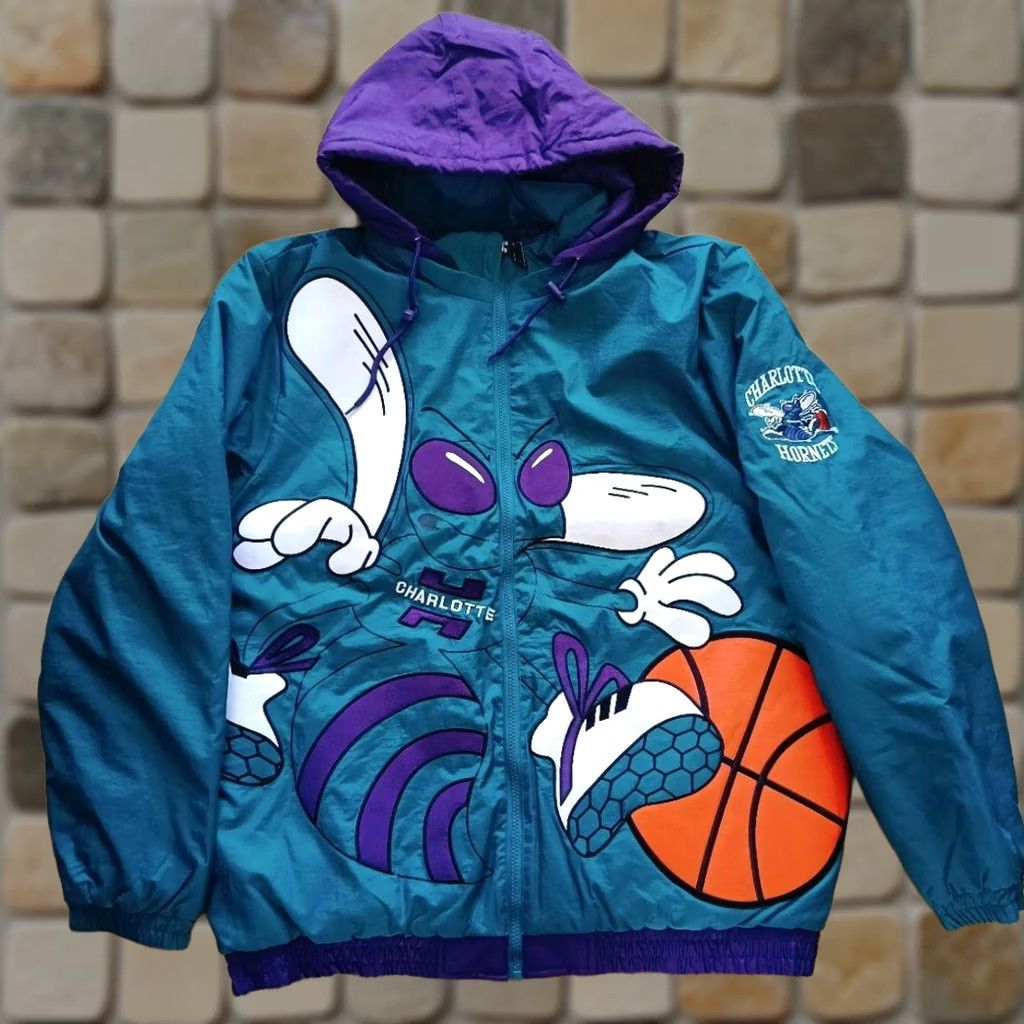 NBA × Starter Vintage 90s Starter Charlotte Hornets Full Zip