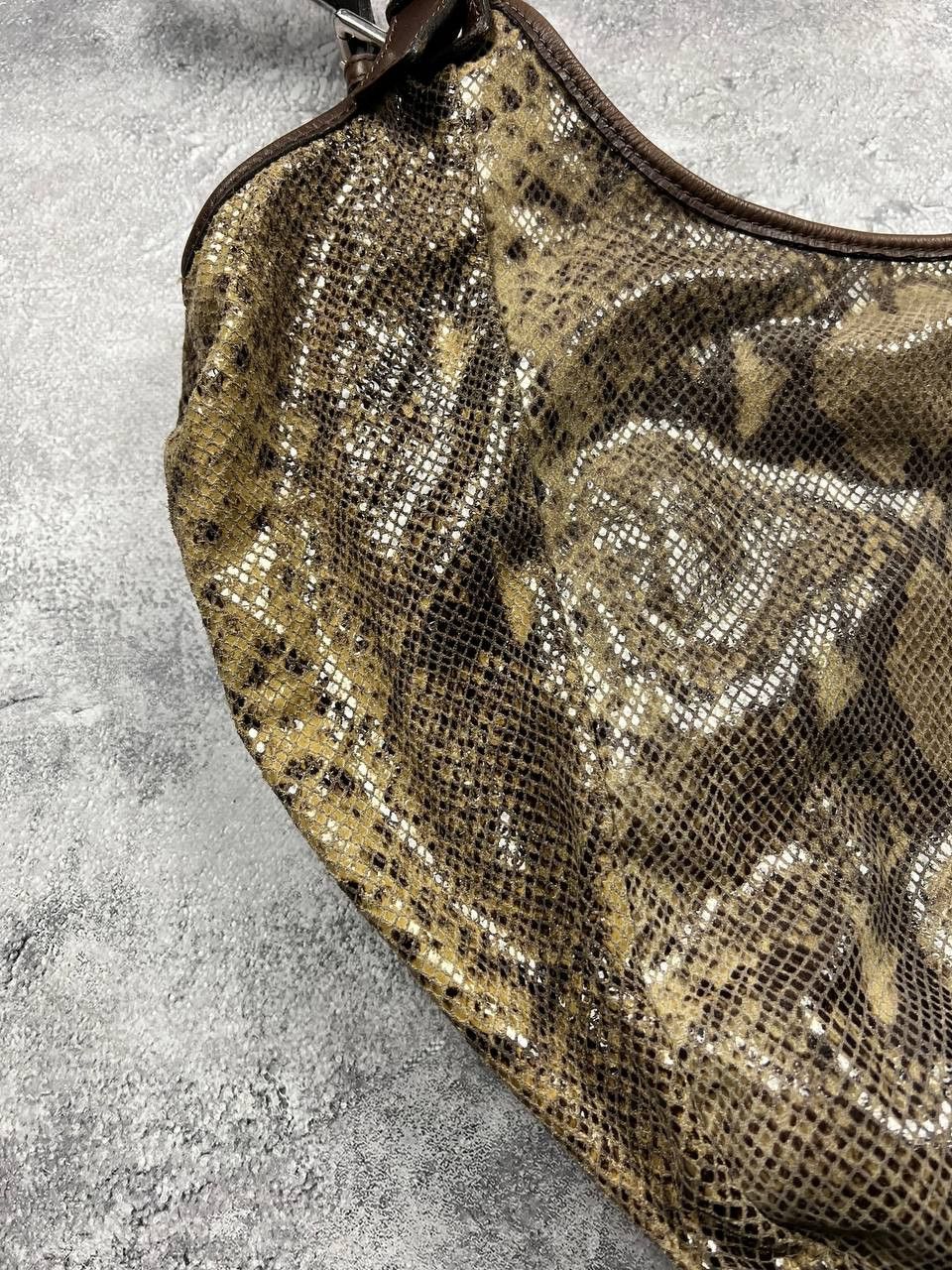Vintage Vintage Leather Snake Skin Tote Bags Avant-Garde Size ONE SIZE - 3 Thumbnail