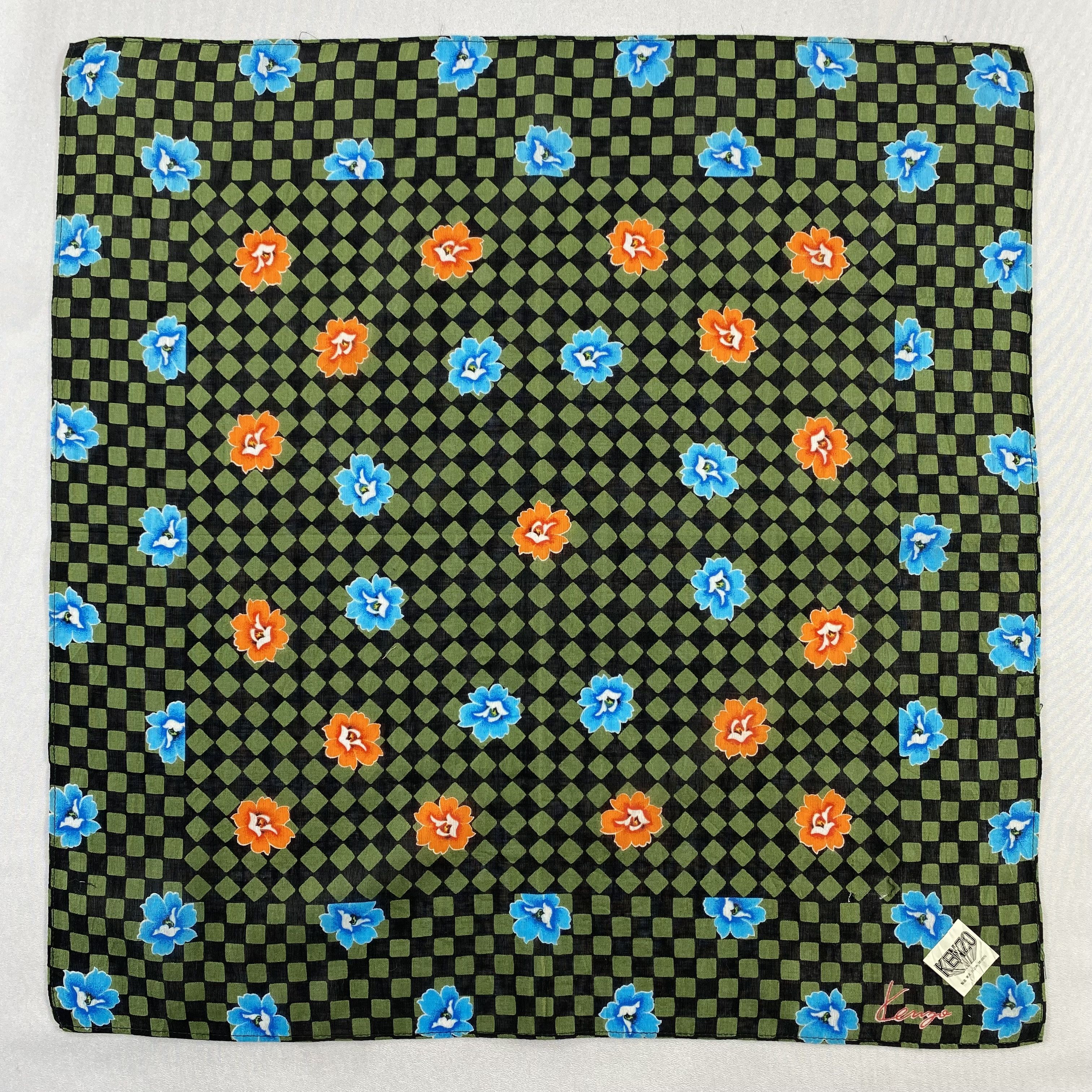 Kenzo × Vintage NWT Kenzo Neckerchief / Bandana / Handkerchief-P546 Size ONE SIZE - 1 Thumbnail