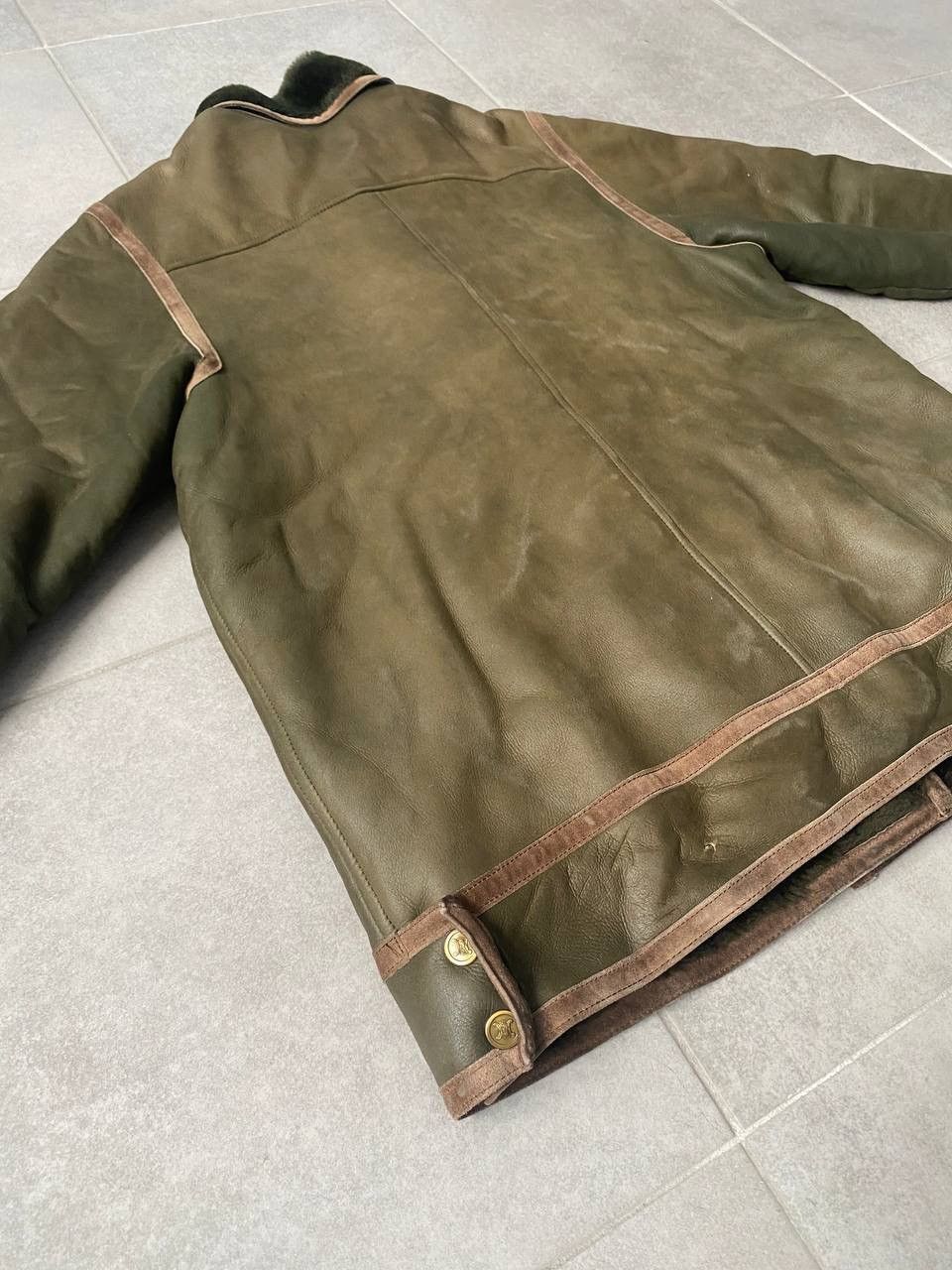Celine Celine Vintage Shearling Jacket Made in France 80s Rare sz L Size US L / EU 52-54 / 3 - 12 Thumbnail
