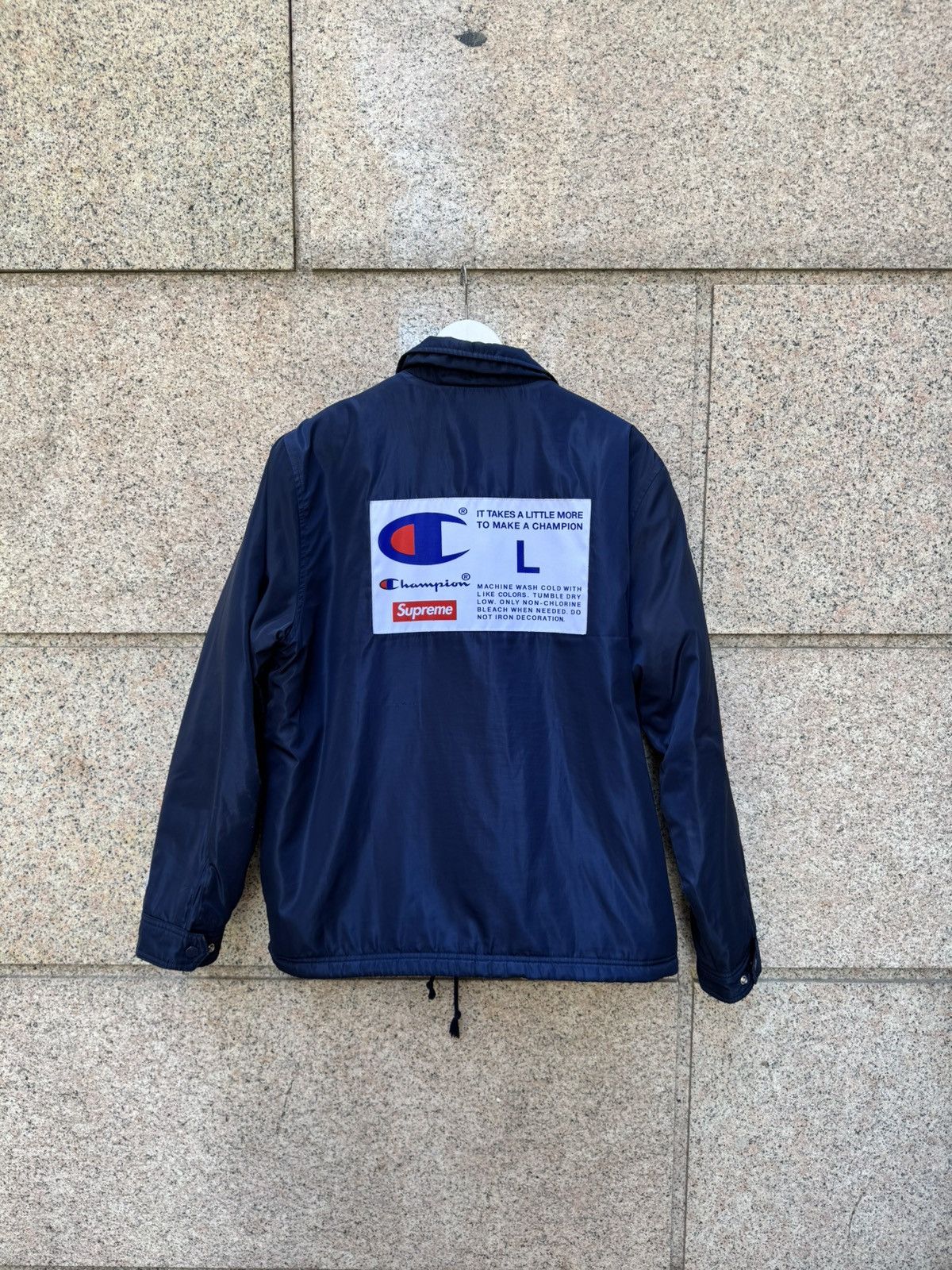 Champion × Supreme Supreme X Champion jacket navy L Size US L / EU 52-54 / 3 - 1 Thumbnail