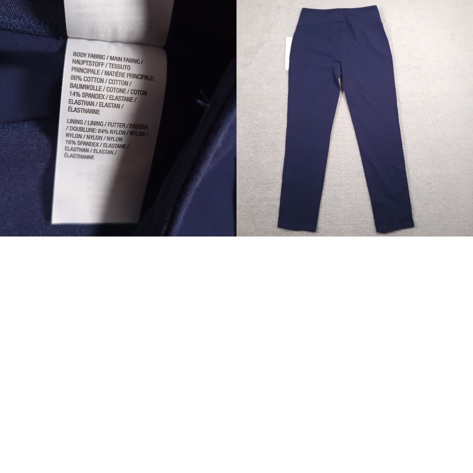 Vintage VINTAGE? No — Women with Control Renee Greenstein Leggings Womens XS Blue Tummy Control Pocket Size 26" / US 2 / IT 38 - 10 Thumbnail