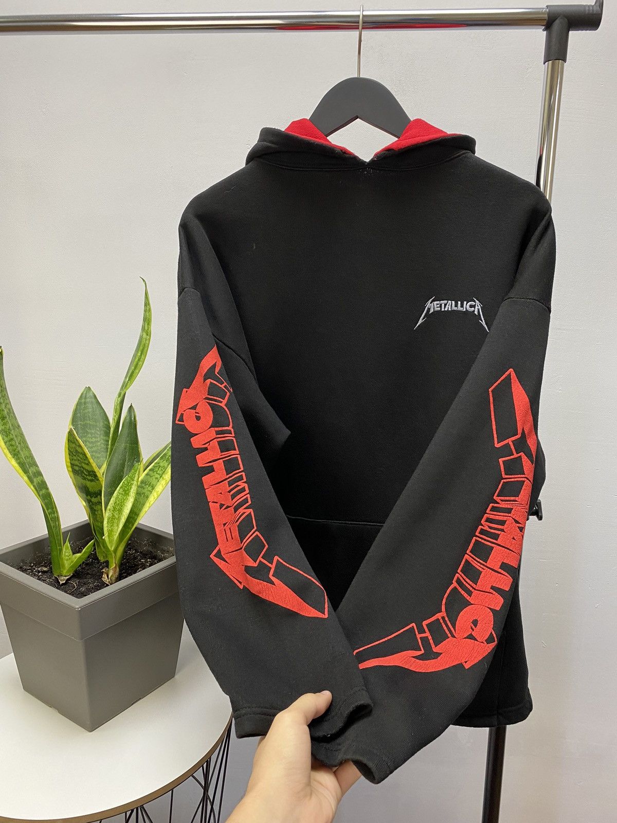 Band Tees × Metallica × Vintage Vintage 90s Metallica Nowhere Else To Roam Tour Hoodie Size US XL / EU 56 / 4 - 8 Thumbnail
