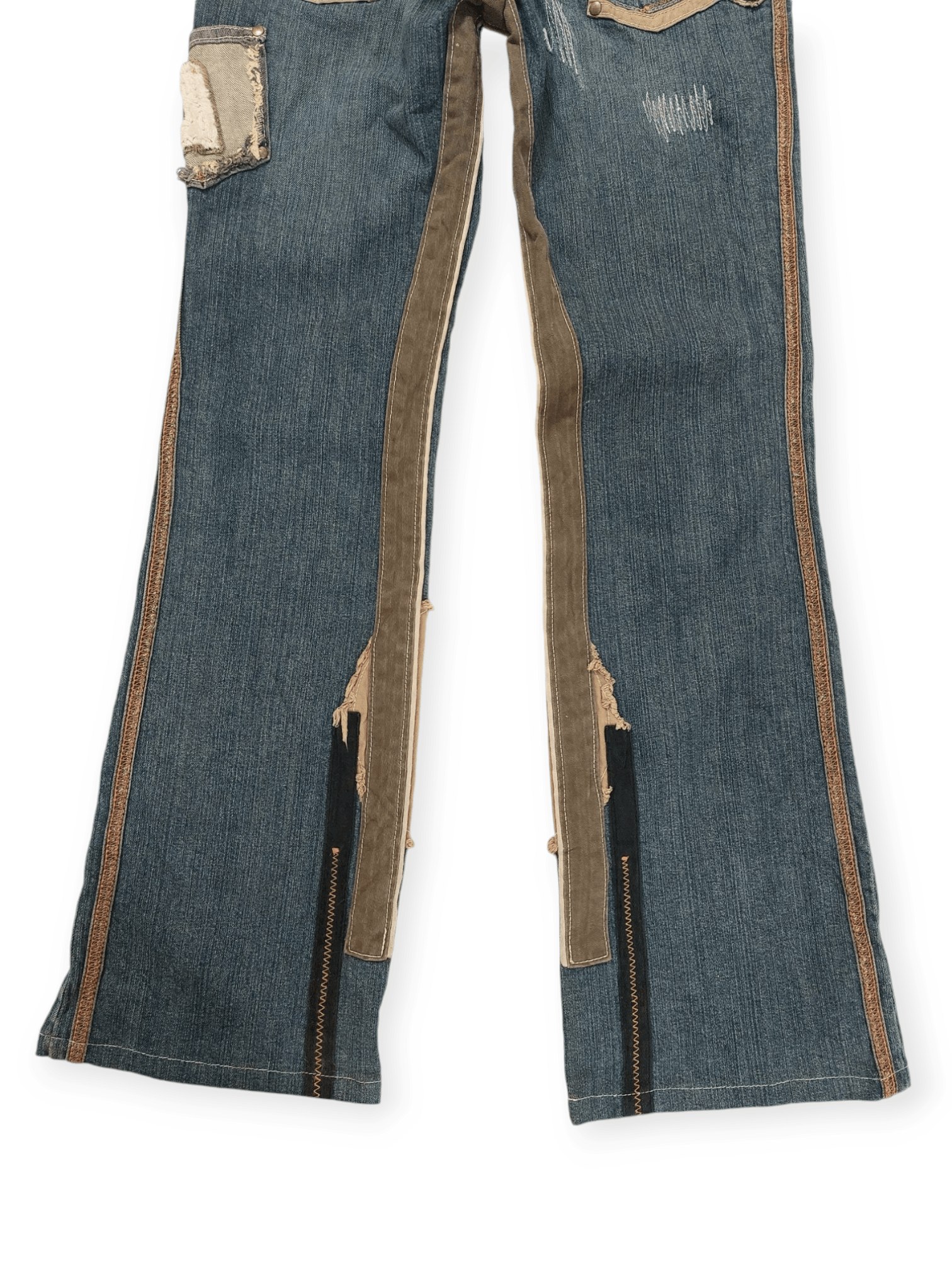 Other Vintage Flare Unopiu Distressed Denim Size 28" / US 6 / IT 42 - 11 Thumbnail