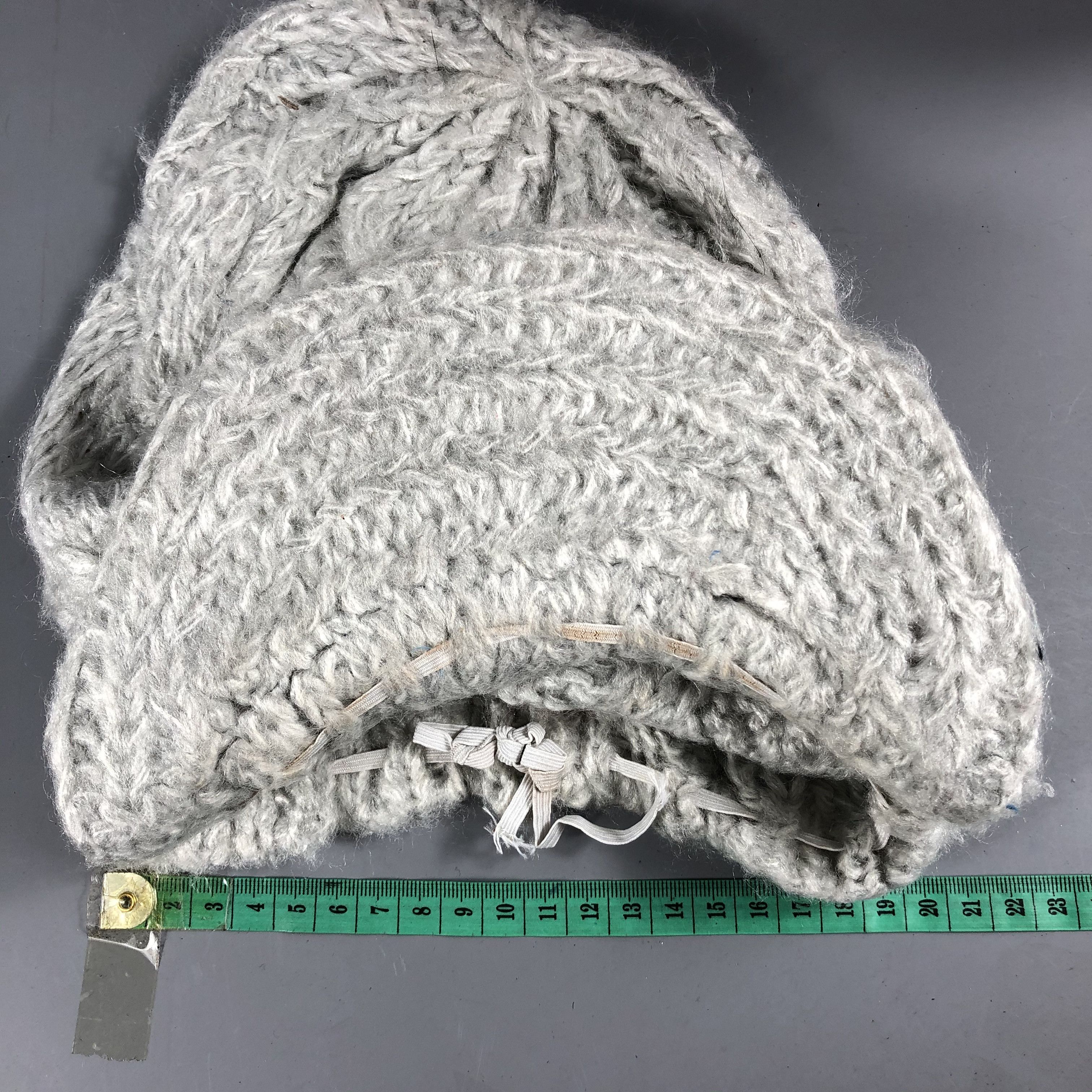 Japanese Brand Cable Knit Crochet Hat Size ONE SIZE - 3 Thumbnail
