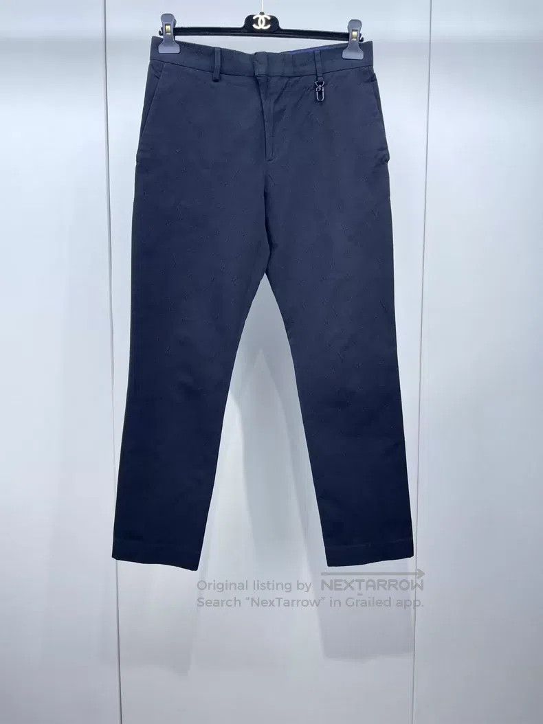 Louis Vuitton Louis Vuitton Black full-print print slacks pants Size US 38 / EU 54 - 1 Thumbnail