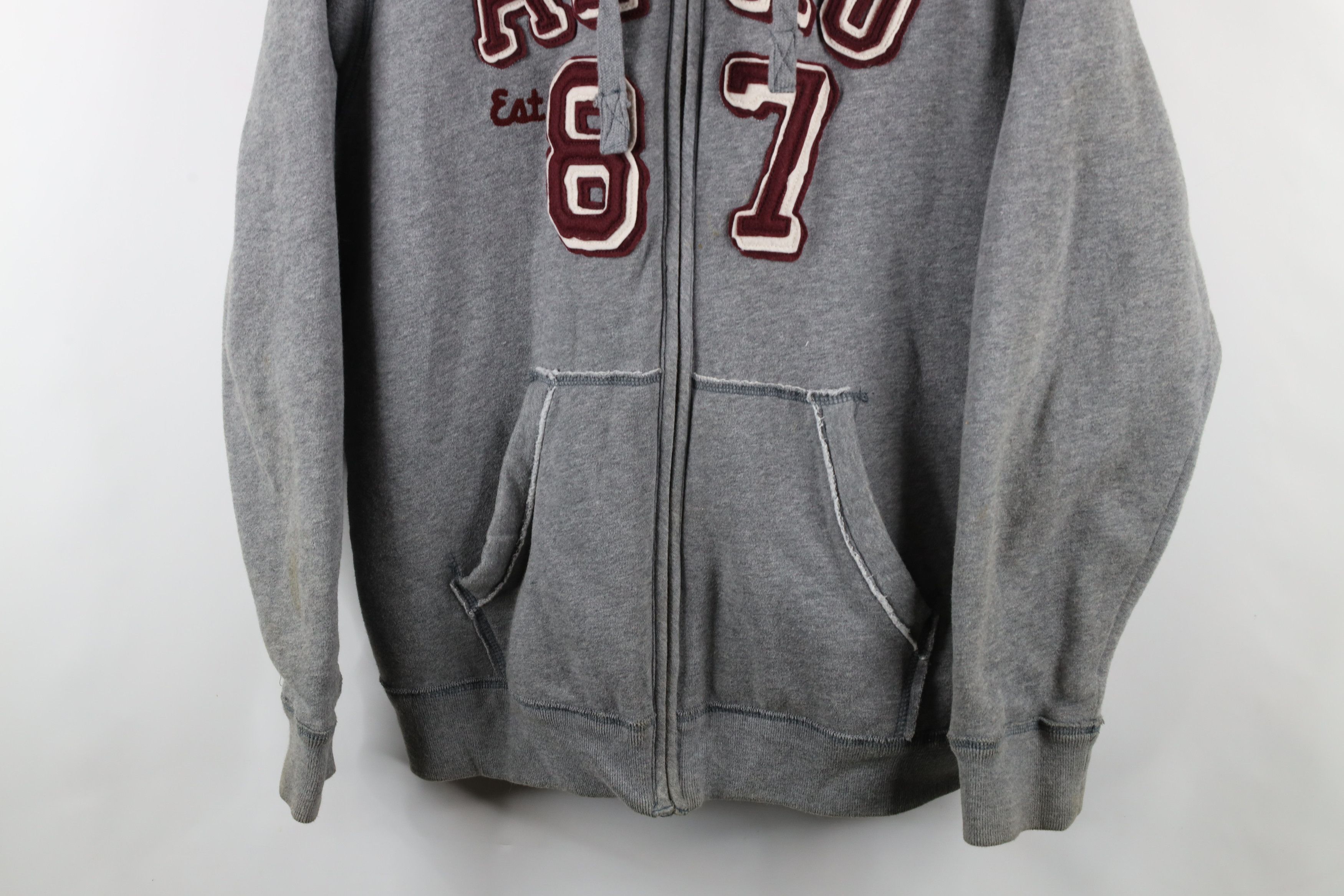 Aeropostale × Vintage Vintage Y2K Aeropostale Lined Full Zip Hoodie Sweatshirt Size US XL / EU 56 / 4 - 3 Thumbnail