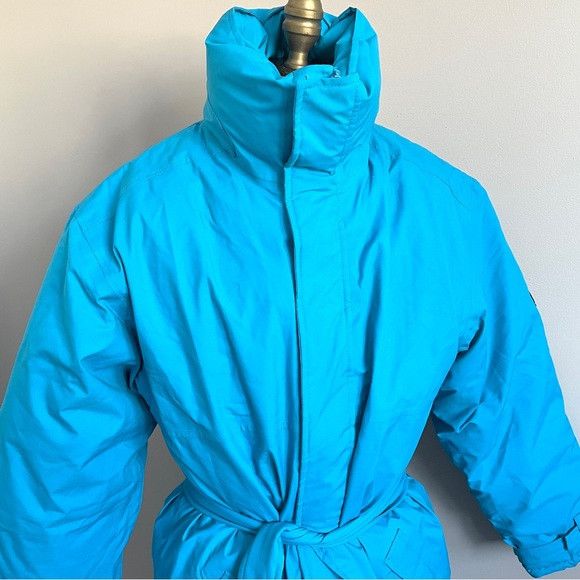 Vintage Vintage Blue Down Gore-Tex Duvet Midi Puffer Parka - Small Size S / US 4 / IT 40 - 3 Thumbnail
