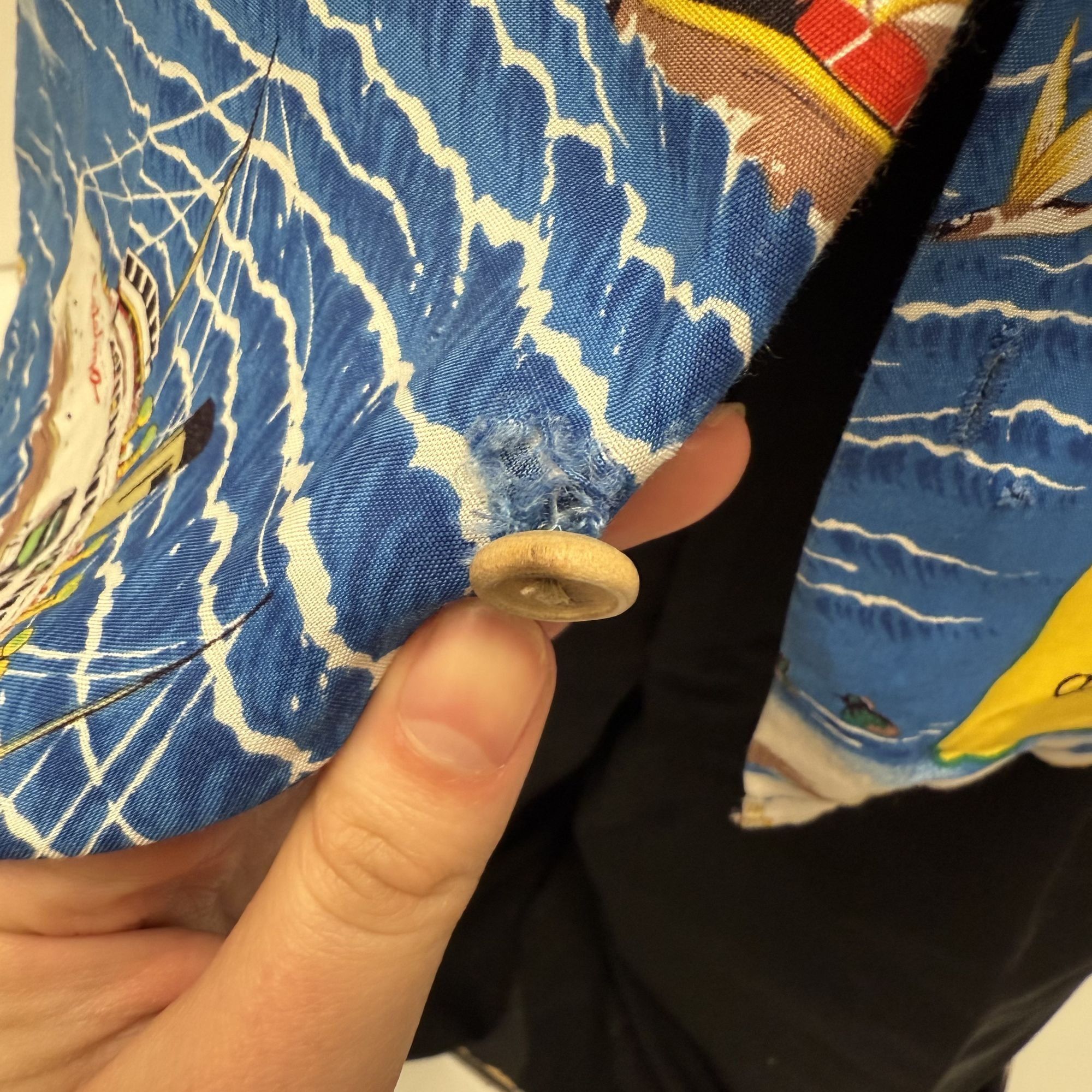 Ocean Pacific Vtg OP Ocean Pacific Blue SANTA CATALINA Hawaiian Shirt Size US M / EU 48-50 / 2 - 9 Thumbnail