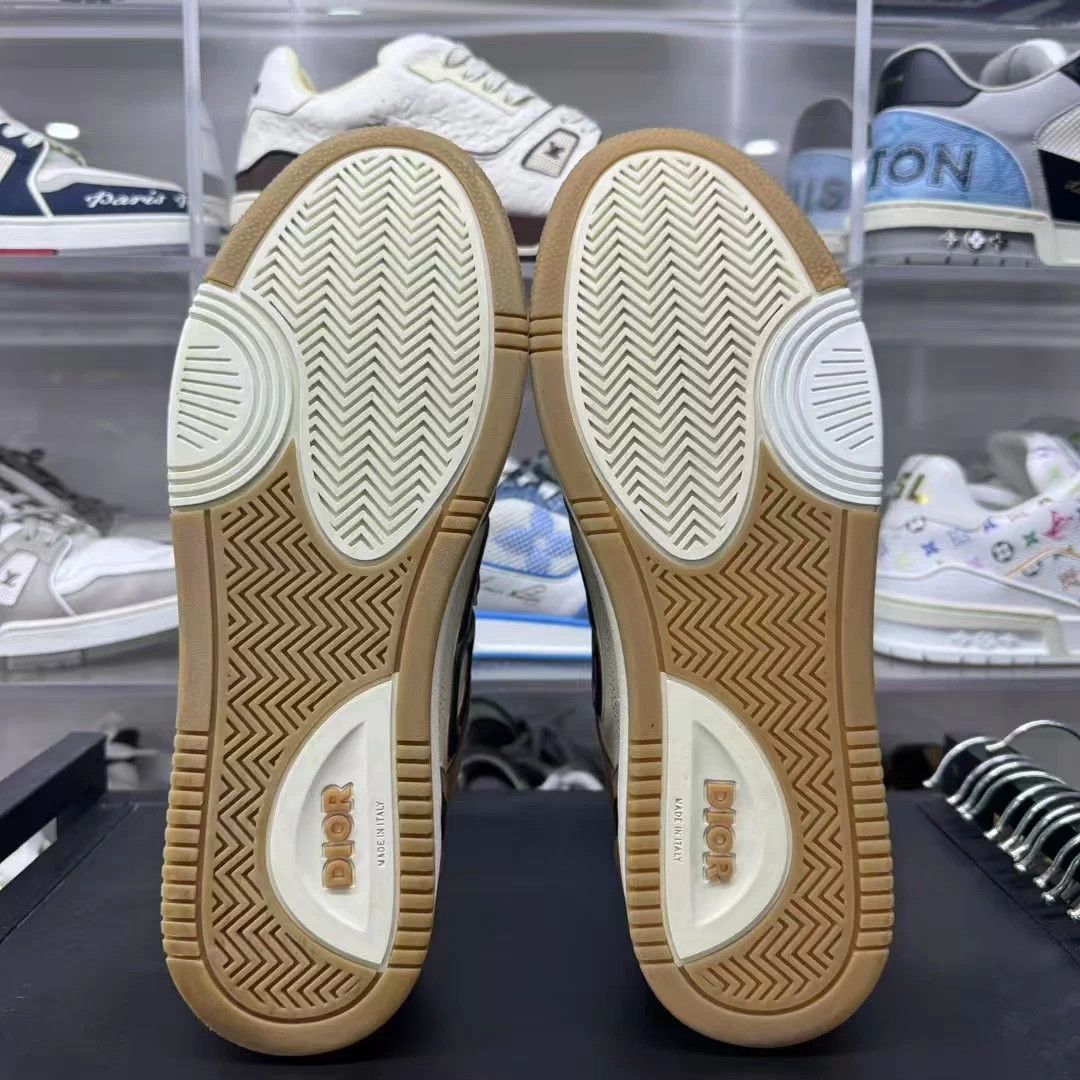 Dior DIOR B57 navy cream smooth leather brown suede 43 like new Size US 10 / EU 43 - 6 Thumbnail