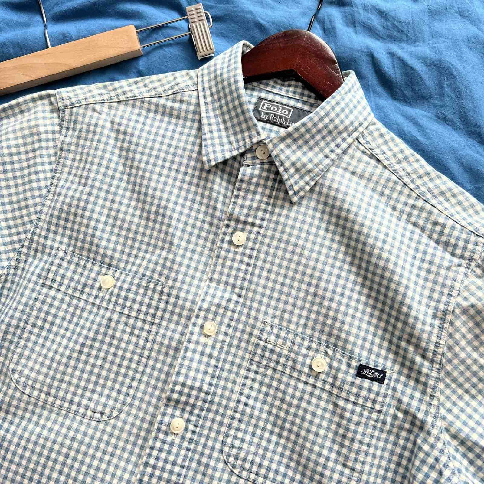 Polo Ralph Lauren Polo Ralph Lauren Shipyard Supply Men Blue Twill Plaid Shirt Size US S / EU 44-46 / 1 - 5 Thumbnail