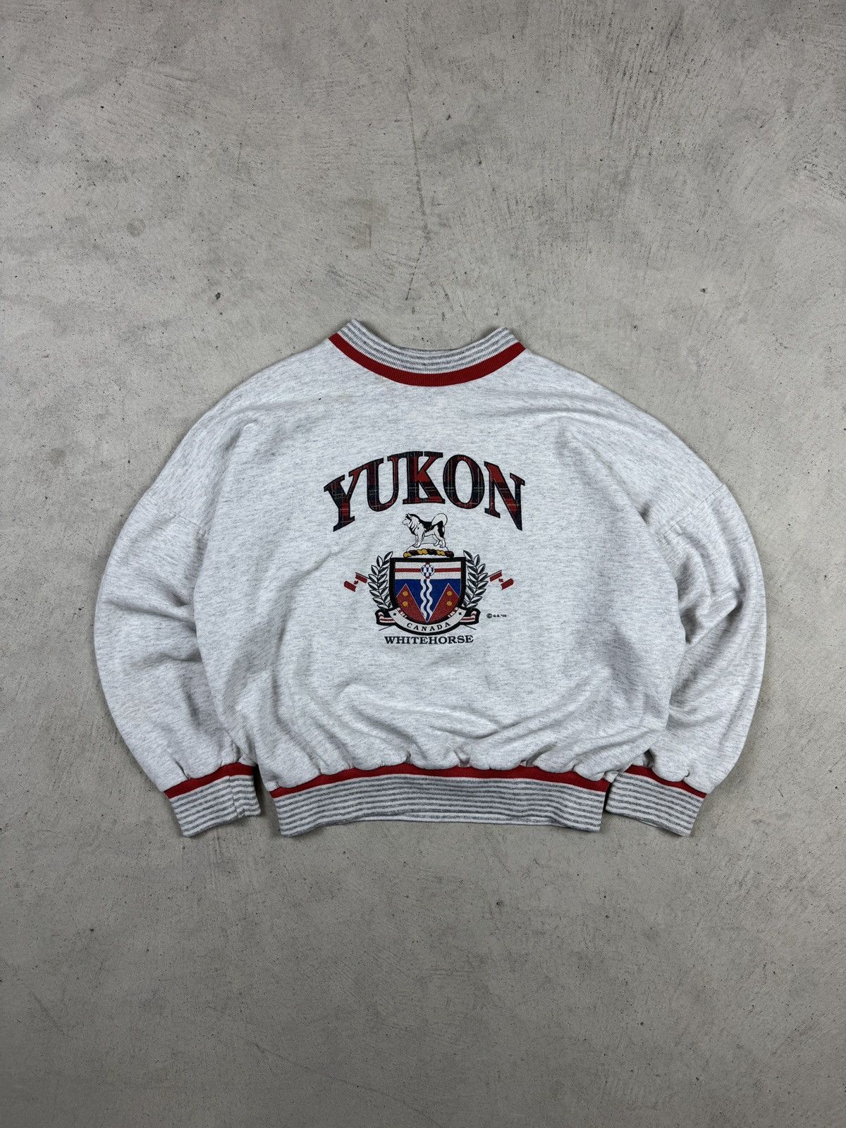 Vintage 1990’s Yukon Whitehorse Crewneck Size US S / EU 44-46 / 1 - 1 Thumbnail