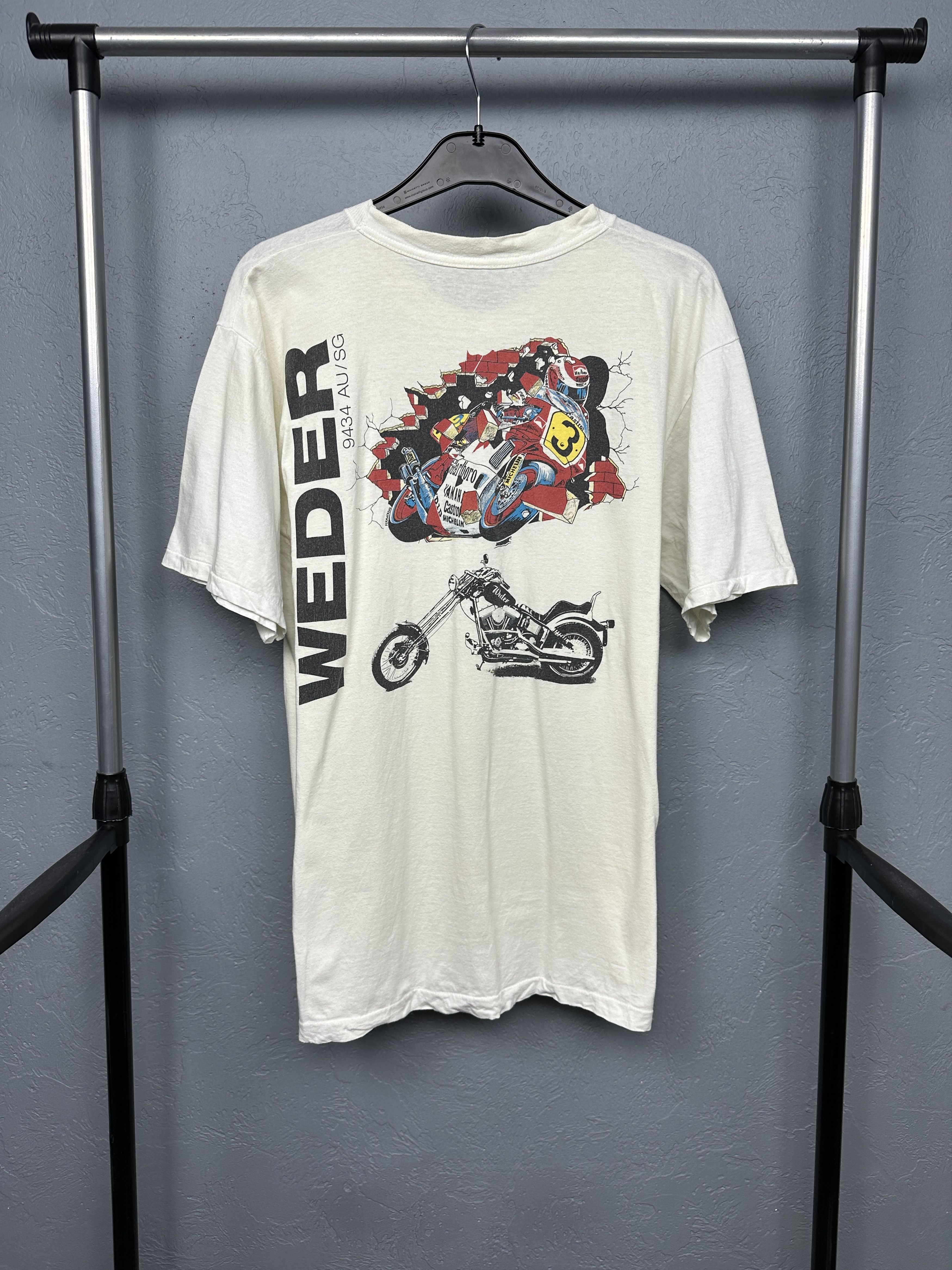 Yamaha Weder Motosport 90s Vintage Racing T-Shirt Yamaha Size US M / EU 48-50 / 2 - 1 Thumbnail