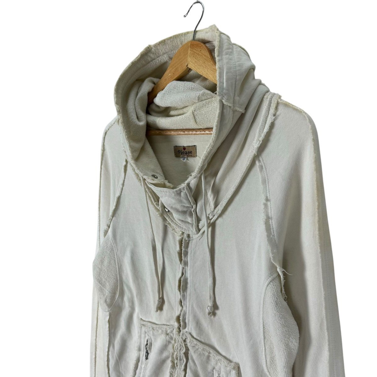 If Six Was Nine ☀️PLEASE HOODIE DISTRESSED BONO SWEATER JACKET Size US S / EU 44-46 / 1 - 5 Thumbnail