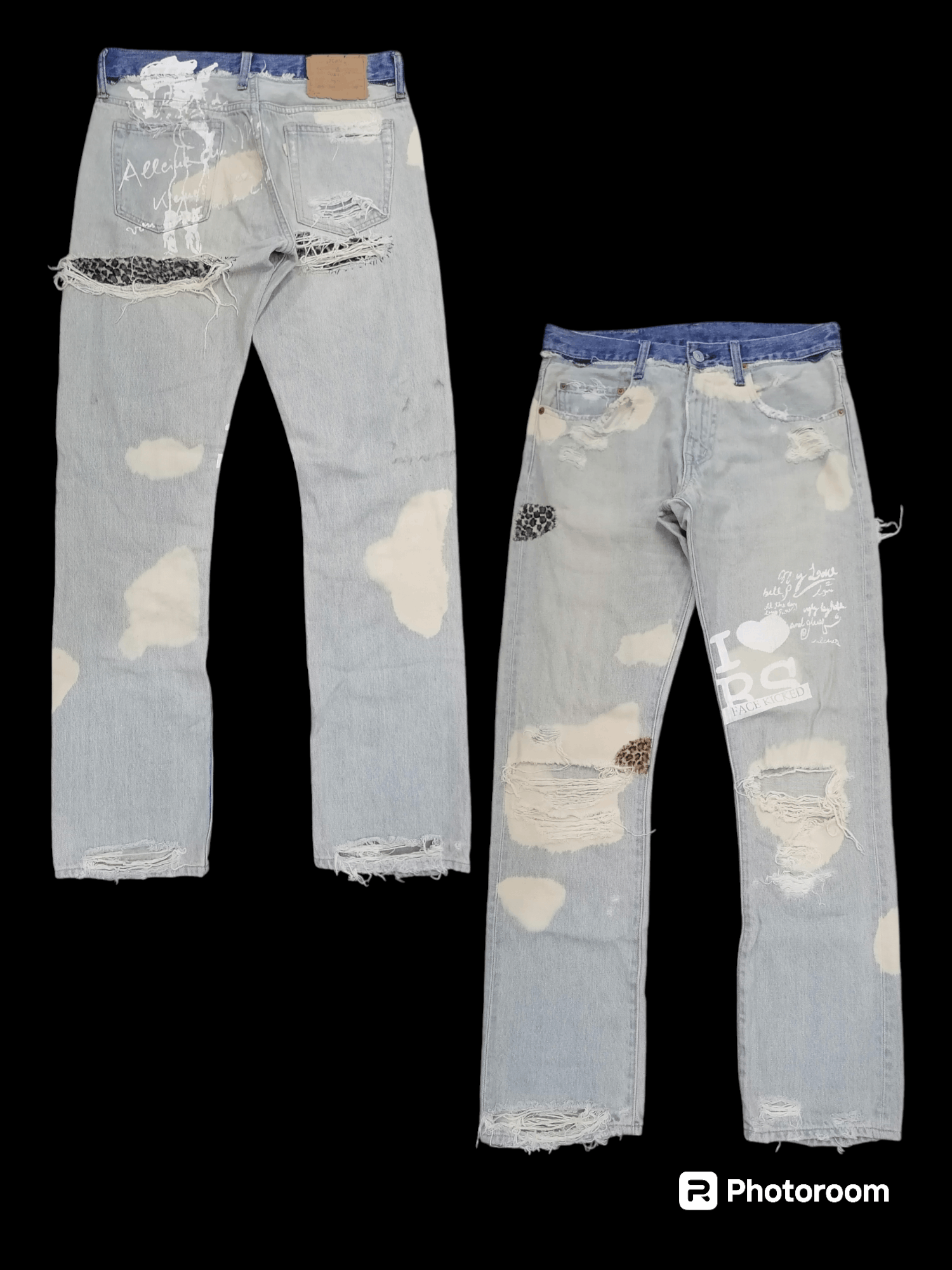 If Six Was Nine × Japanese Brand Destroy Jeans RNA Distressed Denim Pants Size US 29 - 1 Thumbnail
