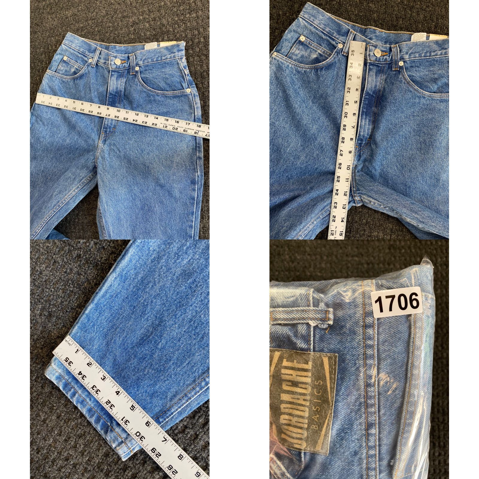 Jordache VINTAGE Jordache Jeans Women’s Mom Jeans Regular Size 8 High Waist 30in Inseam Blue Denim 26in Waist NEW Size 26" / US 2 / IT 38 - 8 Thumbnail