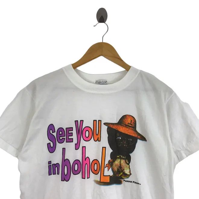 Vintage Vintage 90’ BOHOL ISLAND PHILIPPINES Art Hand Made Tee Shirt Size M / US 6-8 / IT 42-44 - 3 Thumbnail