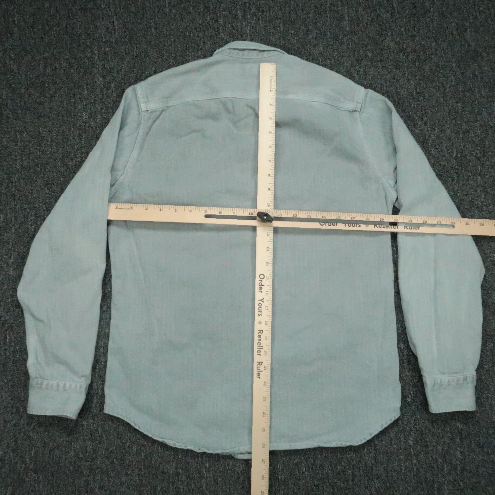 Wallace & Barnes Wallace & Barnes Shirt Mens Small Blue 2 Pocket Workshirt Long Sleeve Button Size US S / EU 44-46 / 1 - 6 Thumbnail