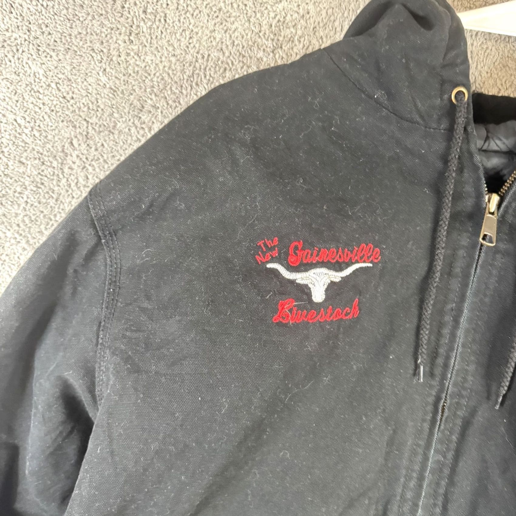 Vintage VINTAGE Tri-Mountain Jacket Mens L Black Hooded Bomber Cattle Buyers Livestock Size US L / EU 52-54 / 3 - 5 Thumbnail