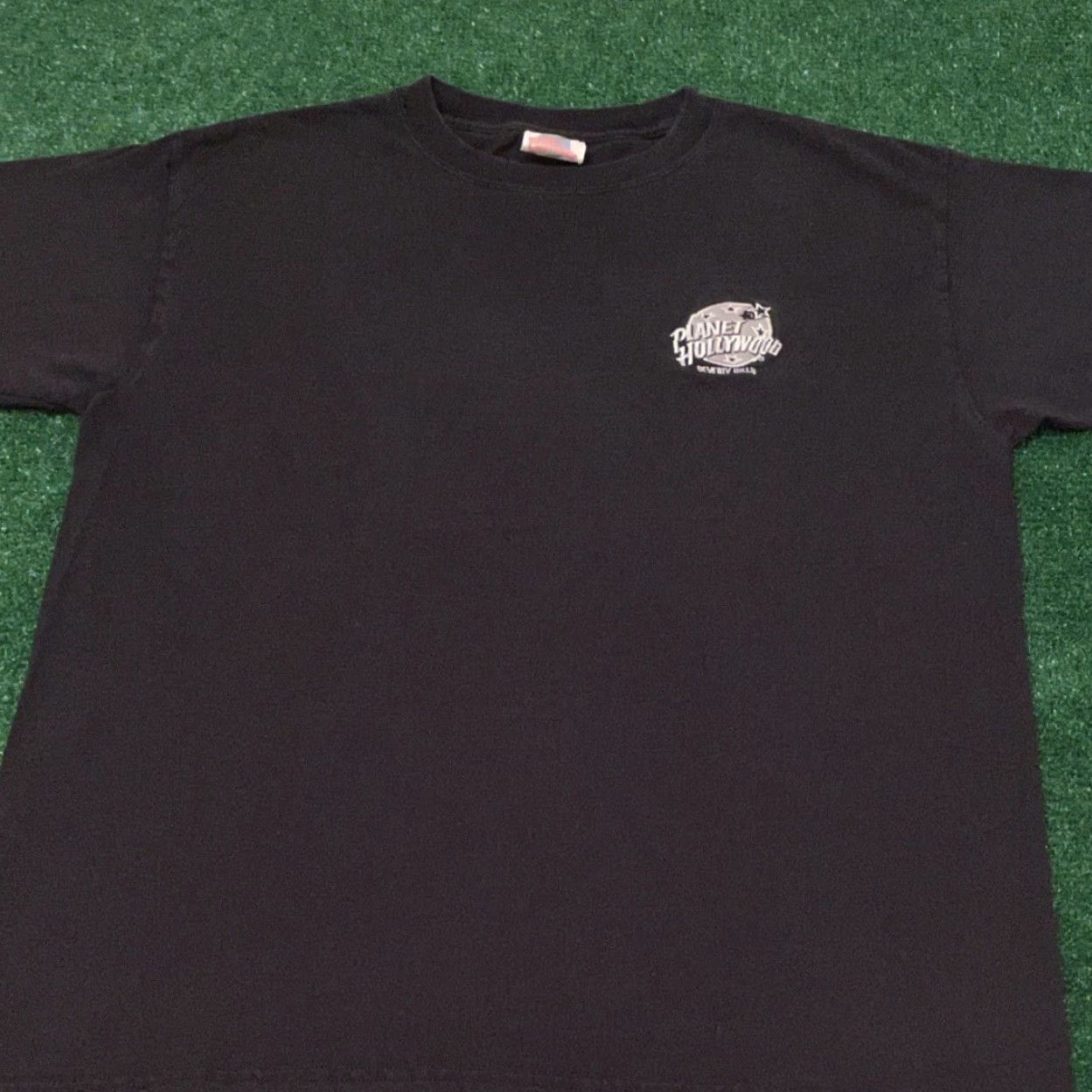 Planet Hollywood VINTAGE 90s Planet Hollywood Beverly Hills VTG 1991 Shirt Mens Size L USA Black Short Sleeve T-Shirt 90s Mens (Vintage) Size US L / EU 52-54 / 3 - 4 Thumbnail