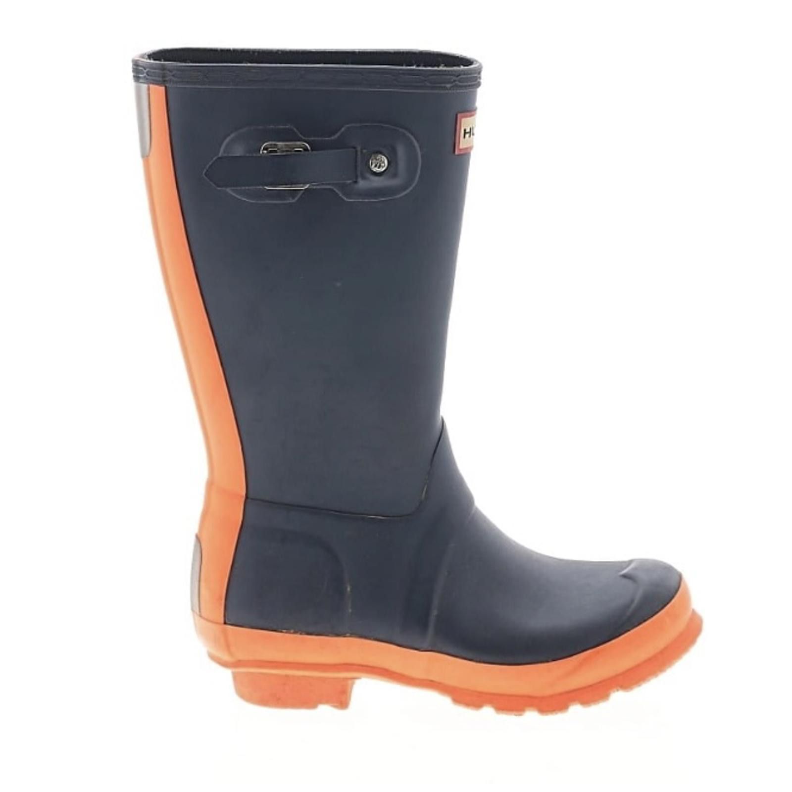 Hunter Hunter Size US 6 / UK4 Blue and Orange Rain Boots Size US 6 / IT 36 - 2 Thumbnail