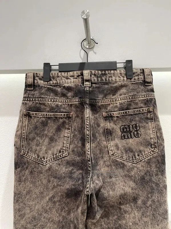 Miu Miu Miu Miu Multicolor Logo Women's Jeans . Size 28" / US 6 / IT 42 - 4 Thumbnail