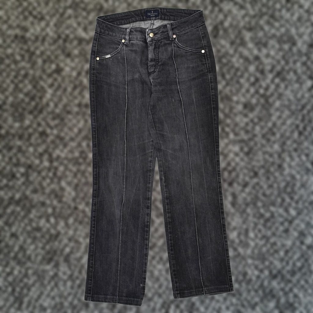 Trussardi TRUSSARDI Womens Straight Jeans Black Cotton W27 L27 Size 27" / US 4 / IT 40 - 1 Thumbnail