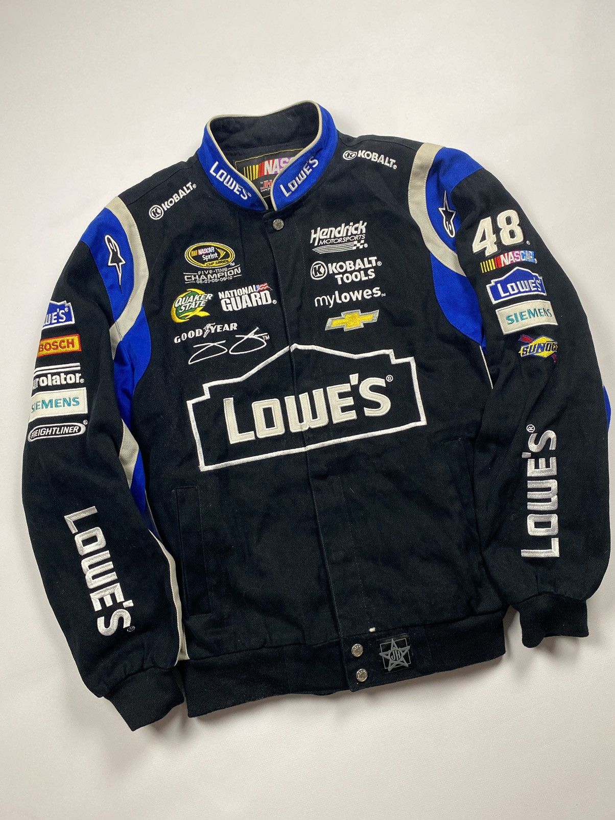 Vintage VINTAGE NASCAR LOWE’S RACING JACKET BLACK | Grailed