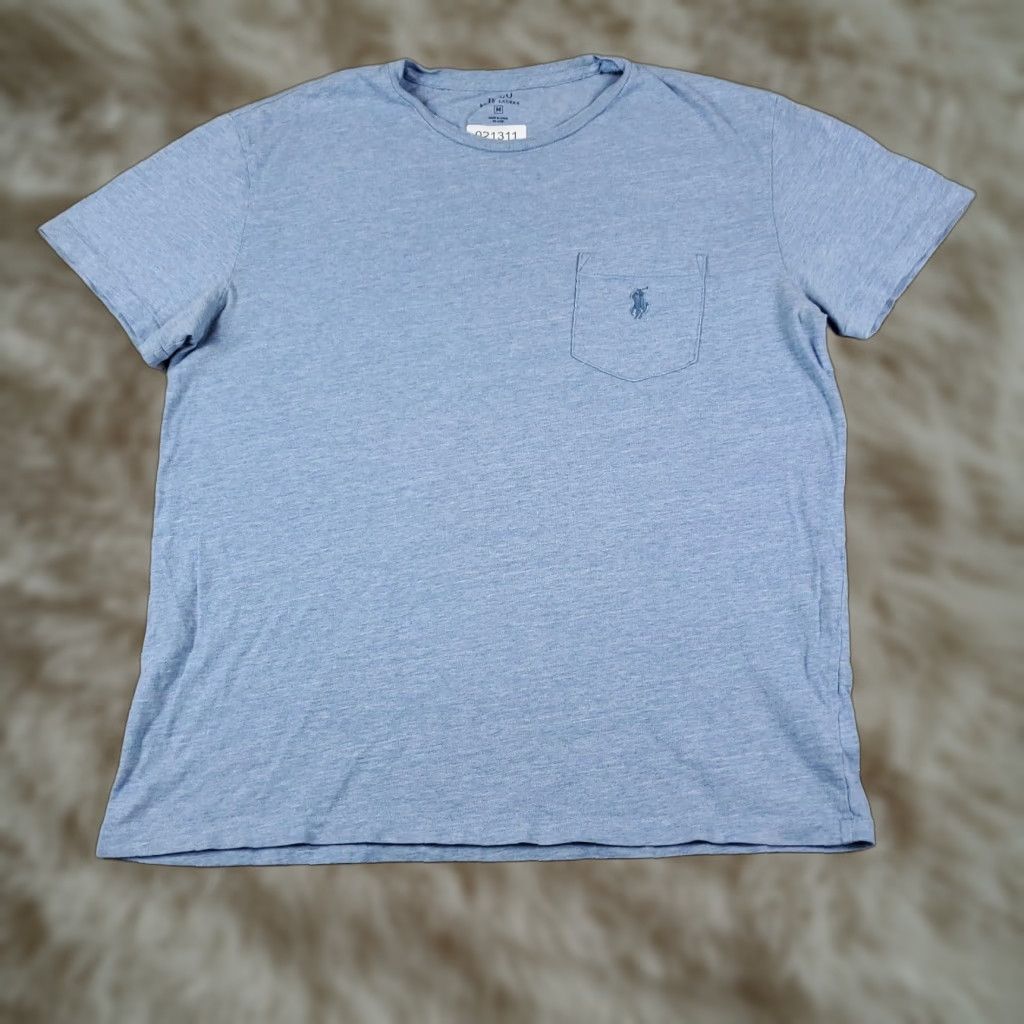 Polo Ralph Lauren Polo Ralph Lauren T-Shirt Mens Medium Blue Casual Short Sleeve Classic Logo Size US M / EU 48-50 / 2 - 1 Thumbnail