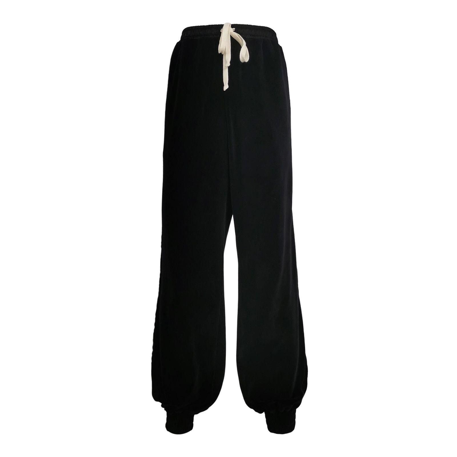 Gucci Gucci Black Drawstring Wide-Leg Pants M Size US 28 / EU 44 - 1 Thumbnail