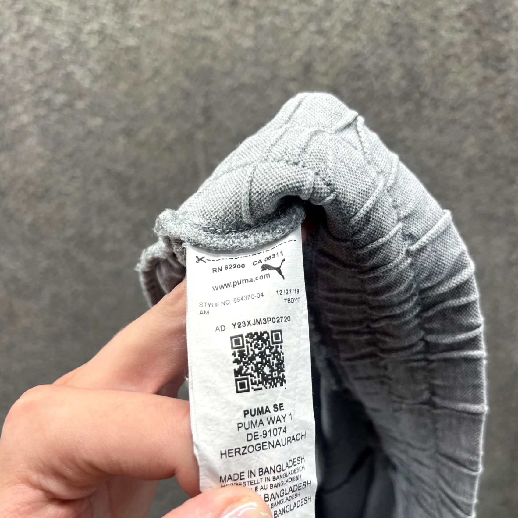 Puma Puma Jogger Pants Women XL Gray Tapered Leg Drawstring Waist Logo Gym Size 40" / US 18 - 5 Thumbnail