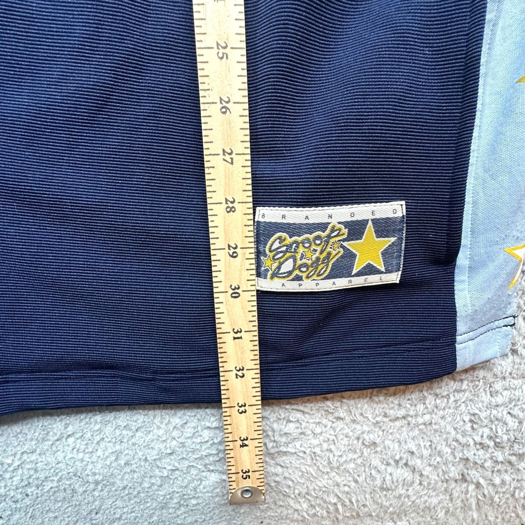 Vintage VINTAGE Snoop Dogg Branded Apparel #3 Varsity Warm Up Jacket Mens 2XL Hip Hop Blue Solid Zip Coat Pattern Jacket Long Sleeve College style Size US XXL / EU 58 / 5 - 4 Thumbnail