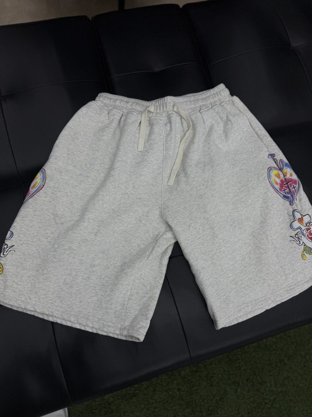 Other We Are Righteous Grey Cotton Shorts Size Large (NEW) Size US 33 - 3 Thumbnail
