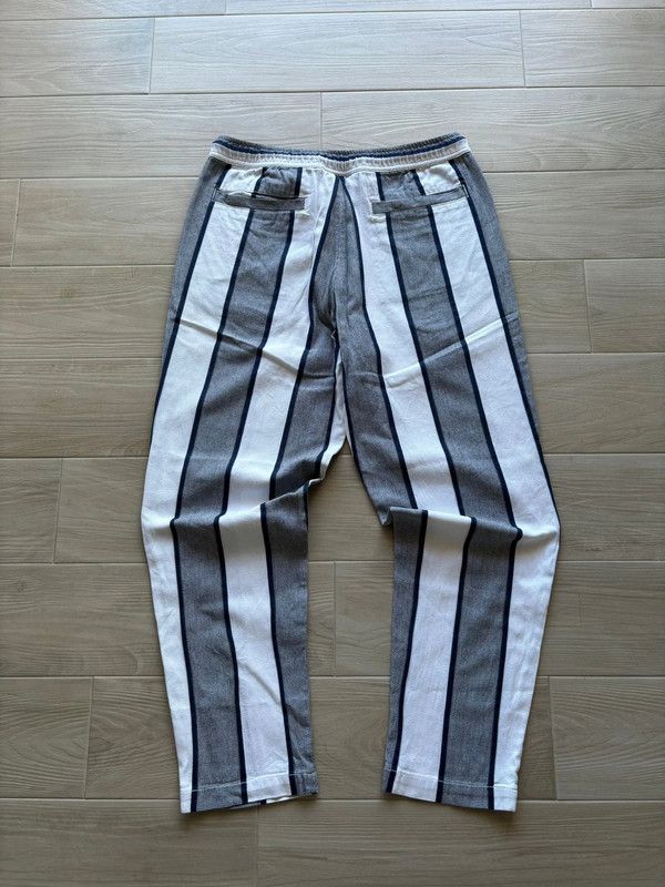 Armani Armani Jeans Trousers Pants Striped Wide 90s Baggy EX0136 Size US 40 / EU 56 - 4 Thumbnail