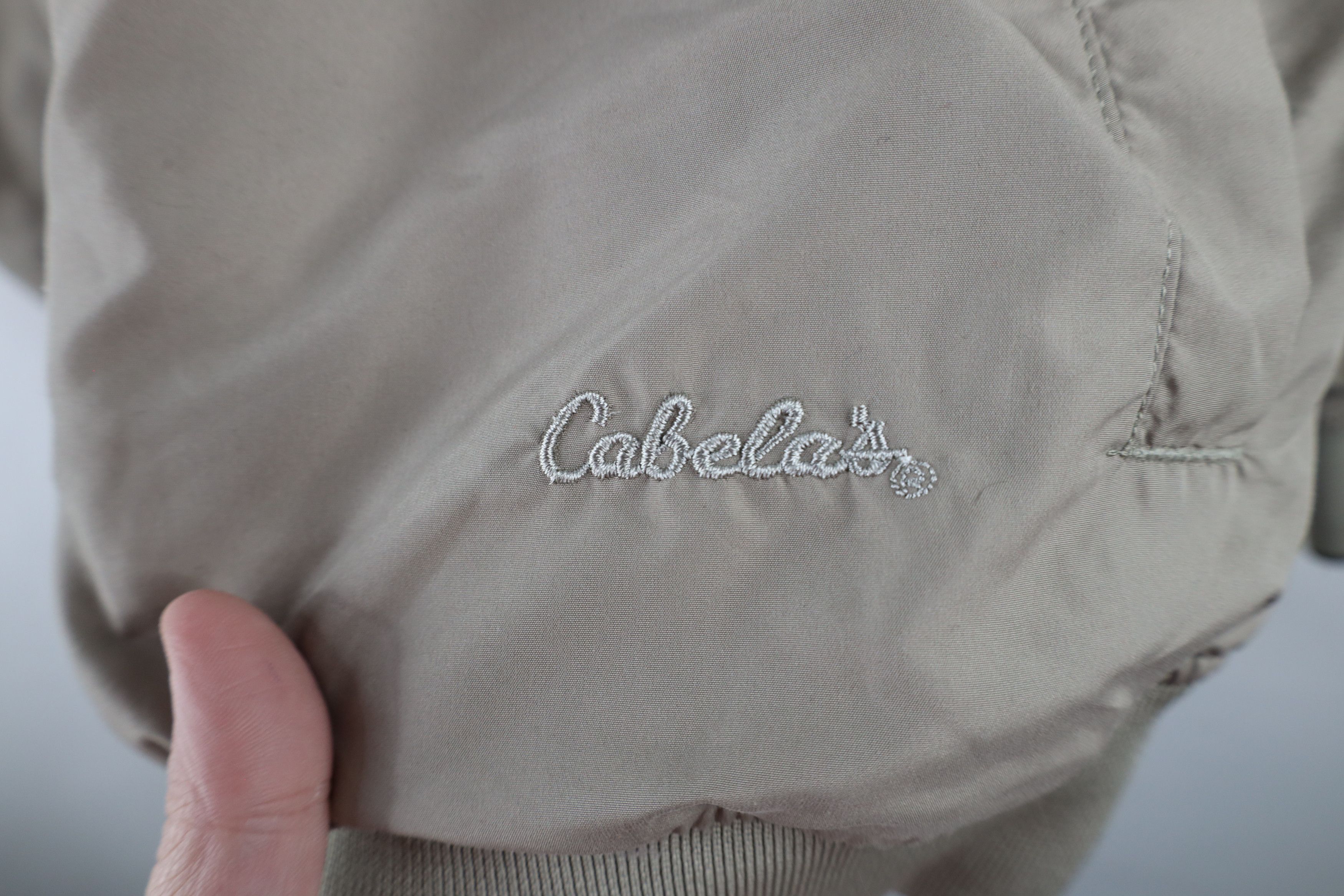 Cabelas × Vintage Vintage Cabelas Spell Out Pullover Windbreaker Jacket Beige Size US L / EU 52-54 / 3 - 5 Thumbnail