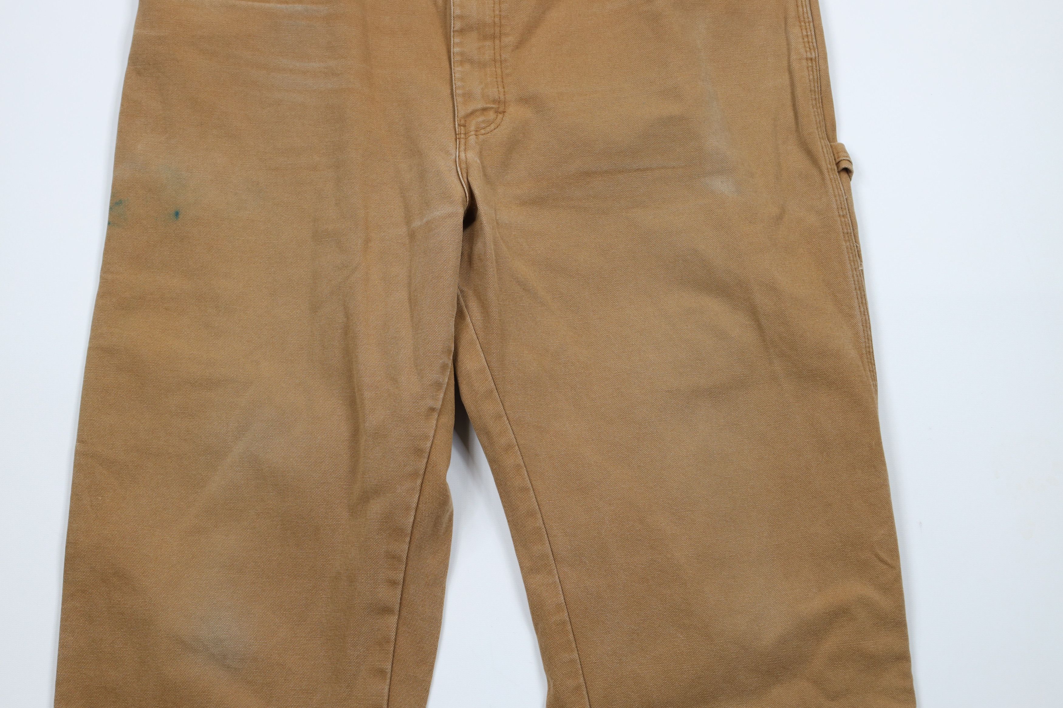 Dickies × Vintage Vintage Y2K Dickies Wide Leg Dungaree Pants Duck Brown Size US 38 / EU 54 - 3 Thumbnail