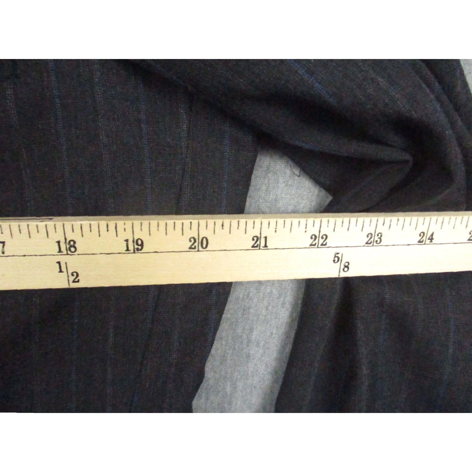 Ralph Lauren Polo University Club Blazer Mens 42L Wool Pinstripe Charcoal Gray Sport Coat 2 Piece Long Business Formal Size US XL / EU 56 / 4 - 4 Thumbnail