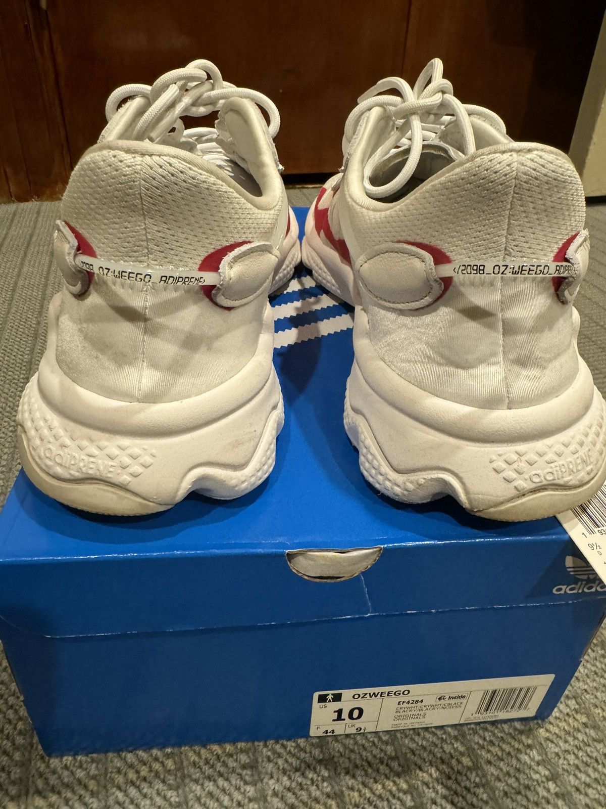 Adidas Osweego Pink trim like new Size US 10 / EU 43 - 3 Thumbnail