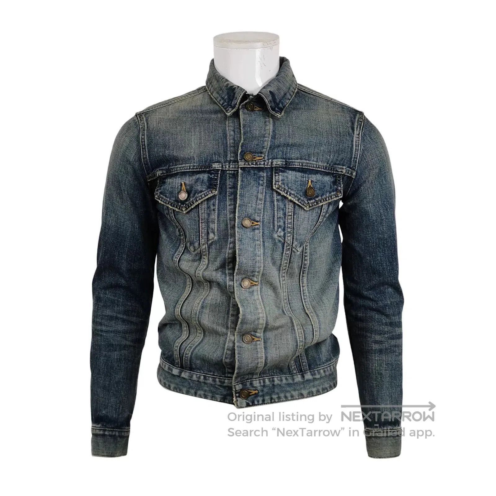 Saint Laurent Paris Saint Laurent Shark Embroidery Denim Jacket. Size US M / EU 48-50 / 2 - 1 Thumbnail
