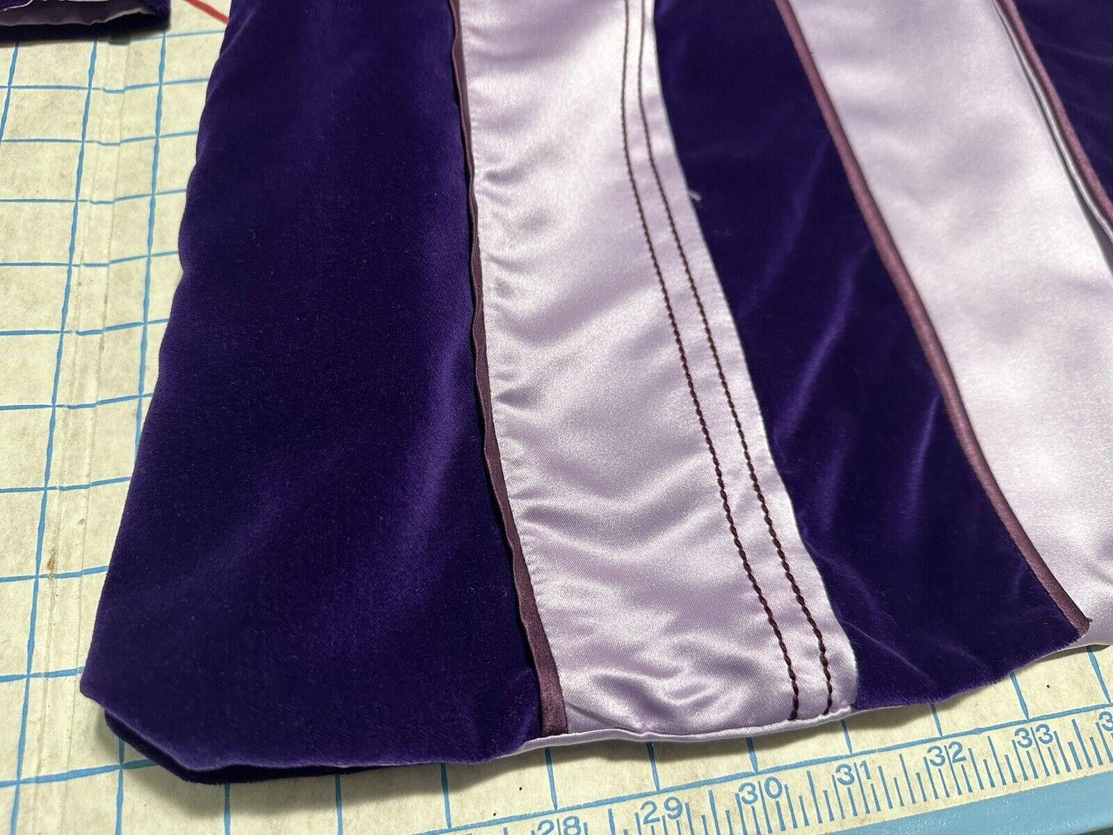 Other Open Boho Jacket Opus 1 100% Cotton OS Purple Satin Floral Size ONE SIZE - 2 Thumbnail