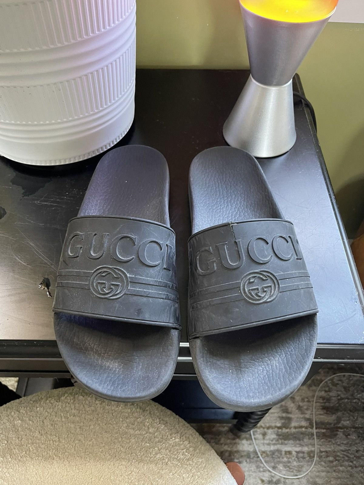 Gucci Gucci Big Logo Slides Size US 9 / EU 42 - 1 Thumbnail